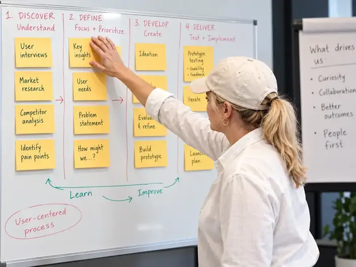 Workshop mit Post-its
